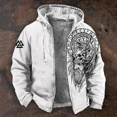 👨‍💻🧥✨【S-5XL】🔥Nueva chaqueta retro de hombre con cremallera y estampado digital 3D.