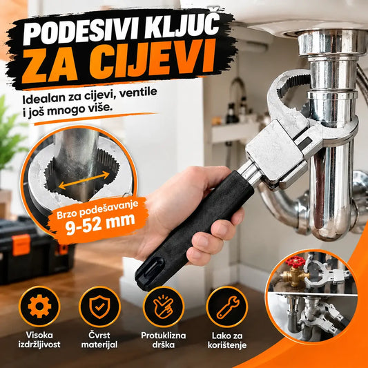 🔥【50% POPUSTA】🔧 Alat protiv klizanja za skidanje slavina za umivaonik u kupaonici s višenamjenskim ključem