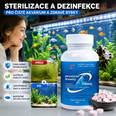 🔥【150 kapslí】🐟🌿 Víceúčelové tablety na čištění vody v akváriích: Sterilizují, odstraňují chlór a čistí vodu; vhodné pro akvária i zahradní jezírka.