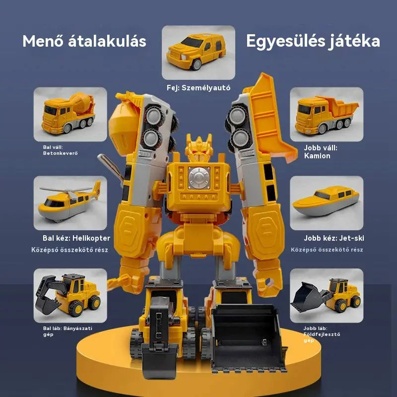 🎉【50% OFF】🧲【16 db】Mágneses építőkockák – Transformers oktatójátékok 🤖🧩