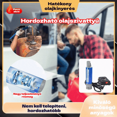 Kiváló minőségű akkus olaj- és vízpumpa készlet – nagy teljesítményű 100 W-os, hordozható és multifunkcionális