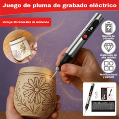 1 juego 31 euro✨Bolígrafo esculpidor recargable de iones de litio multifuncional, adecuado para decoración de uñas y pulido eléctrico.