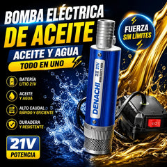 Nueva bomba de aceite con batería de litio Denaqi, 21 V, bomba de aceite y agua de doble uso, batería de litio