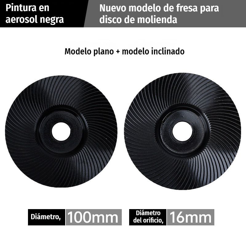 【2 piezas】⚙️Discos y fresas de lijado para madera | Compatibles con amoladora angular ✨