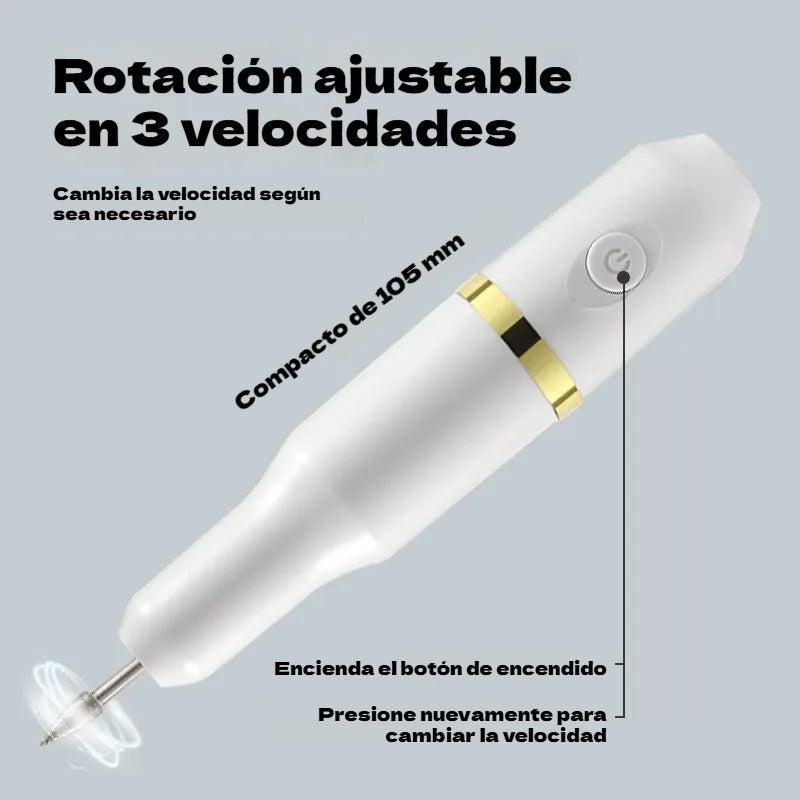 ✨💅Lima eléctrica para uñas para eliminar el esmalte y la piel muerta.
