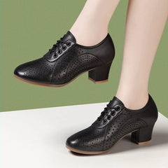 👟【34-41】2025 otoño nuevos zapatos de cuero para mujer zapatos de baile