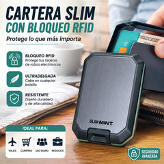 🔥Cartera inteligente antirrobo RFID: diseño elegante, ligero y seguro para tus tarjetas y efectivo