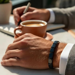 【Compra 1 y llévate 1 gratis】🔥Pulsera de energía de hematita y ónix negro｜Recupera tu fuerza y confianza masculina