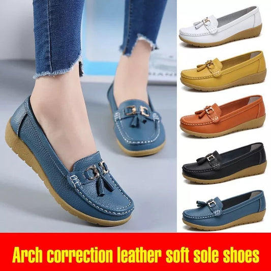 😍【35-44】 Nuevos zapatos de cuero de moda de otoño para mujer.