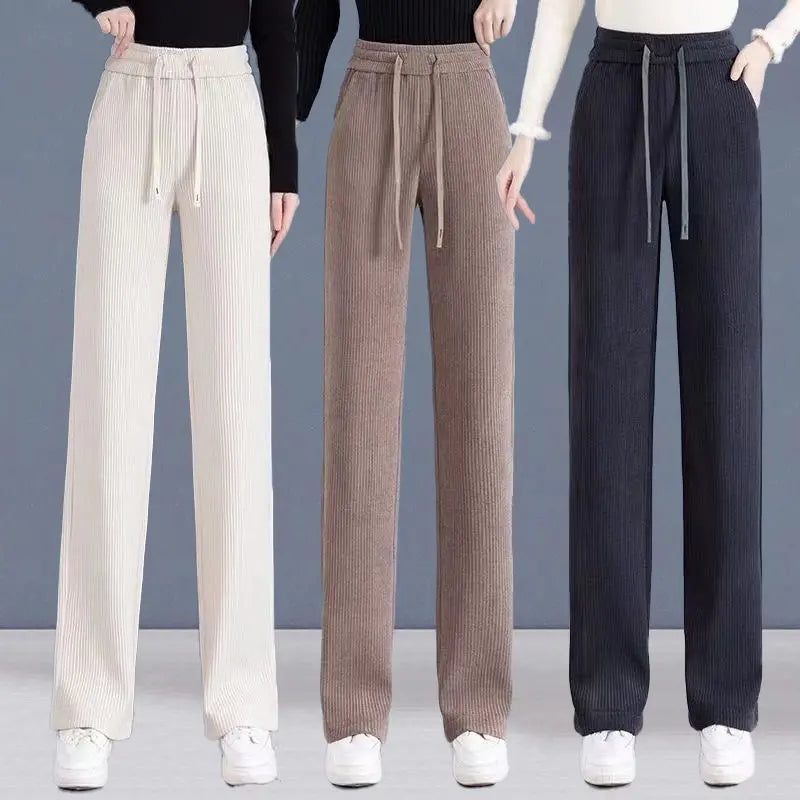 🔥【M-3XL】【40-110KG】👖Nove ženske elastične hlače širokog kroja