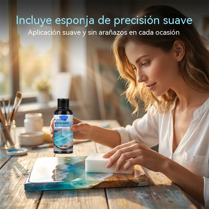 ✨ Pulidor para Resina Epoxi – Devuelve el Brillo Cristalino y Elimina Arañazos Fácilmente 💎