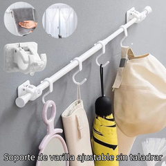🏆【Compre 5 y obtenga 5 gratis】📌Soporte de varilla ajustable sin taladrar