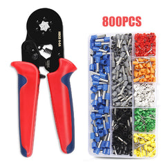 【Alicates+800pcs】Alicates para prensar extremos de tubos