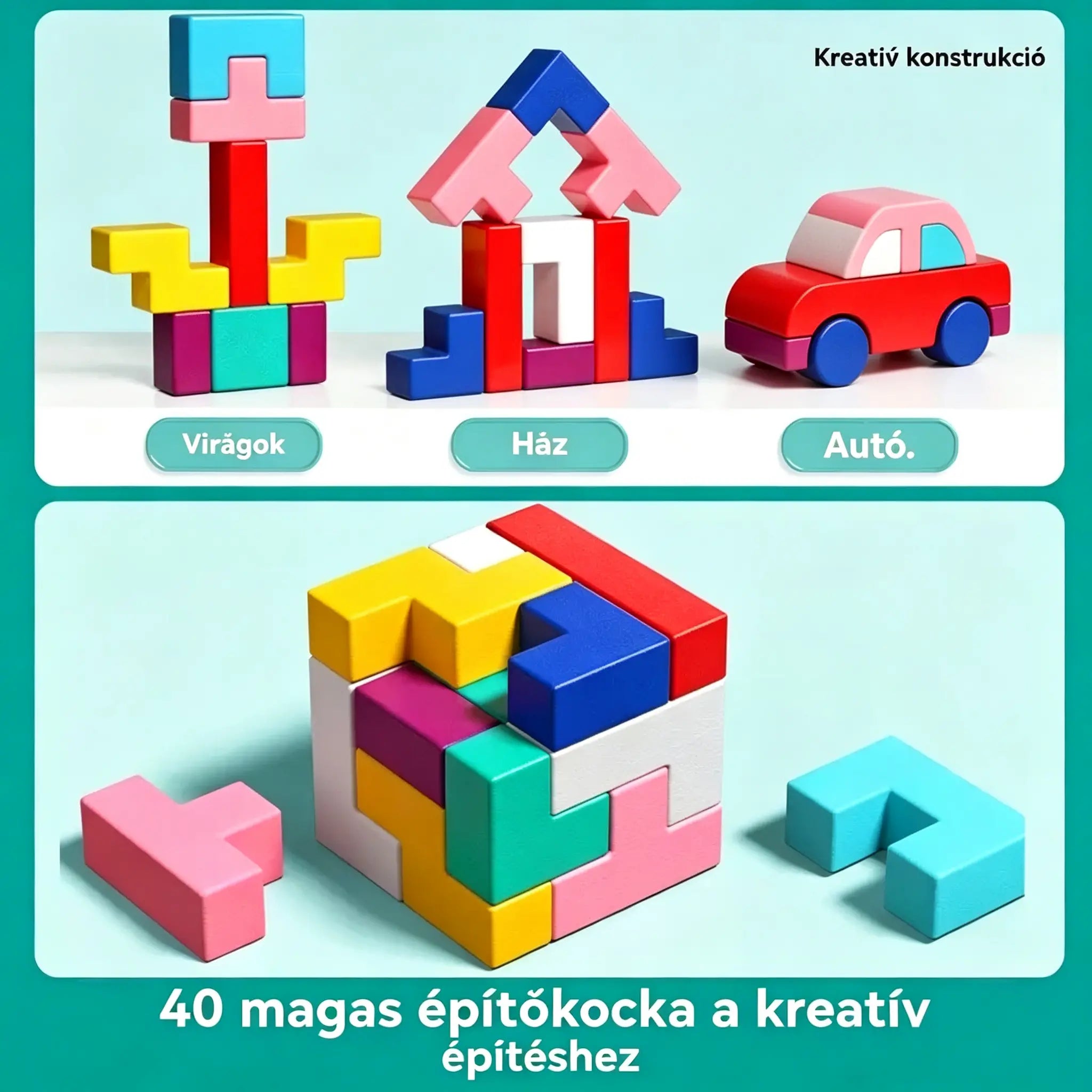 👶🌈🧩Vegyél egyet, a másodikat ajándékba kapod!🔥Tetris-stílusú kirakóelemek – fejlesztőjátékok agytornához és kognitív fejlődéshez.