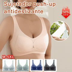 【50%OFF】🌸【40-120 kg】2026, sujetador push-up de seda helada sin costuras