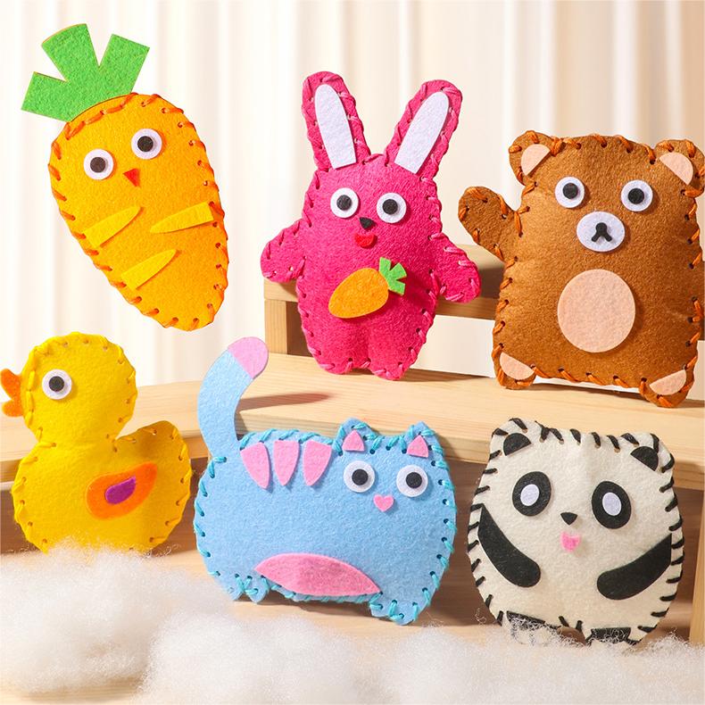 Kit de costura hecho a mano DIY interesante para niños