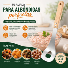 🍖 【2 kusy】Forma na masové kuličky z nerezové oceli 304 – Ideální na výrobu masových a rybích kuliček, perfektní pro domácí vaření 🥄