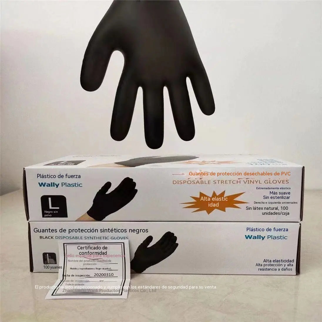 【25€】100 unidades⚡50% de descuento🎁 Guantes profesionales de nitrilo: duraderos, antideslizantes y resistentes a manchas y arañazos.
