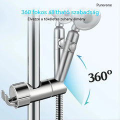 🚿 Univerzális zuhanytartó - Fúrás nem szükséges | 3 másodperc alatt felszerelhető, szupermasszív és tökéletesen illeszkedik