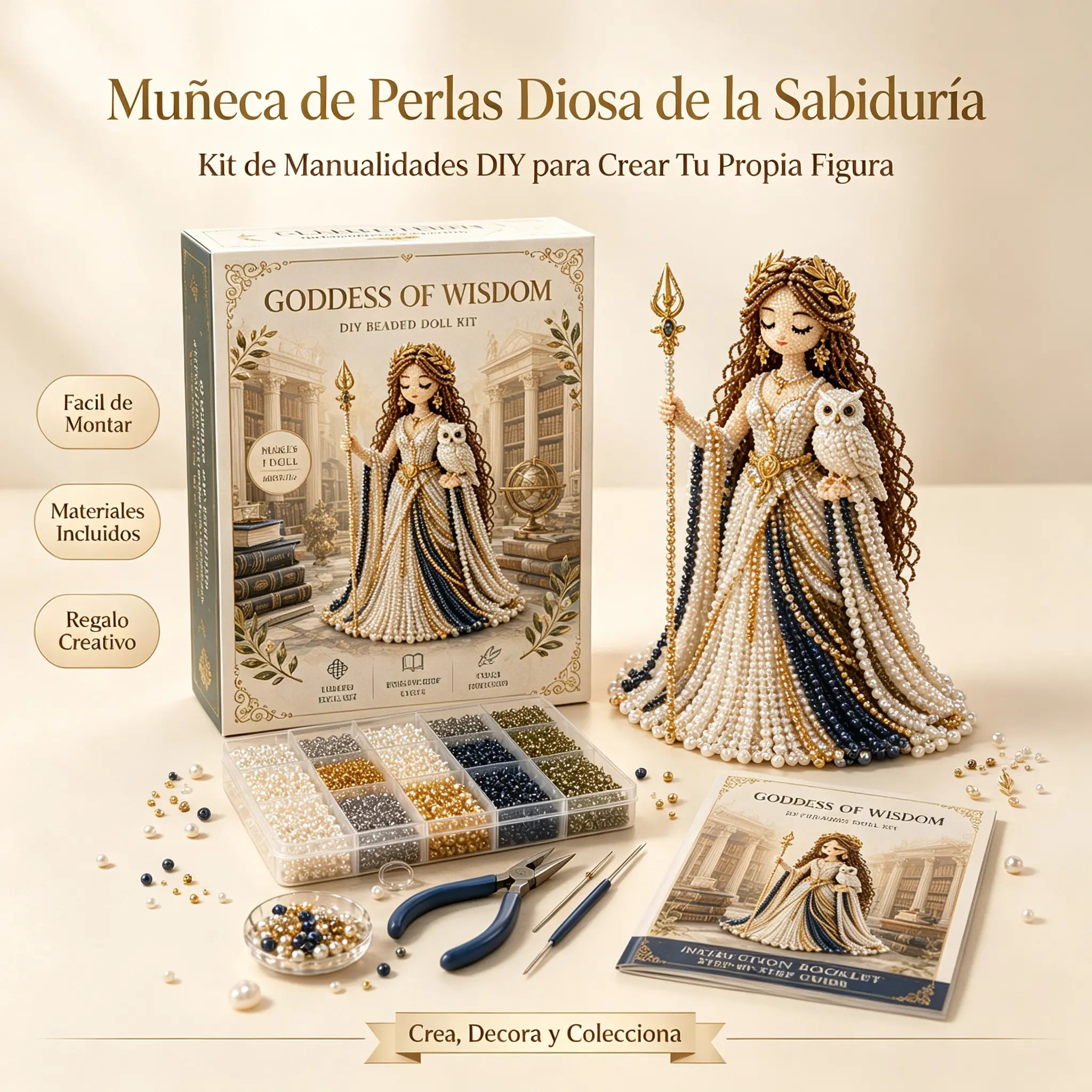 🔥ÚLTIMO DÍA 49% DE DESCUENTO👑✨Kit Diosa Divina con Cuentas DIY