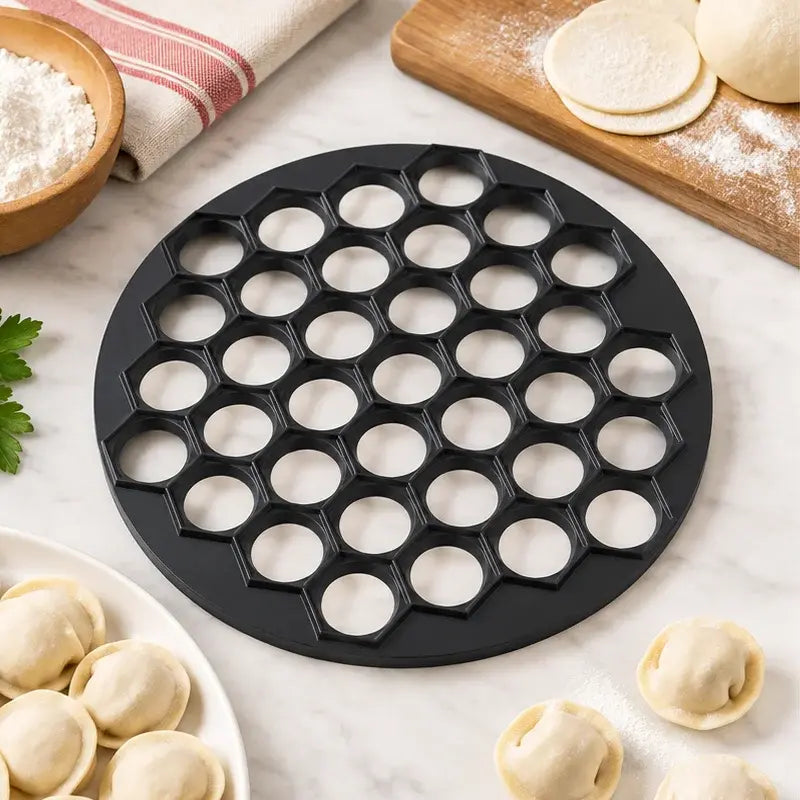 🥟✨ Molde para Dumplings 37 Cavidades | Prensa Antiadherente para Empanadillas y Gyoza | Fácil Desmolde 🥟