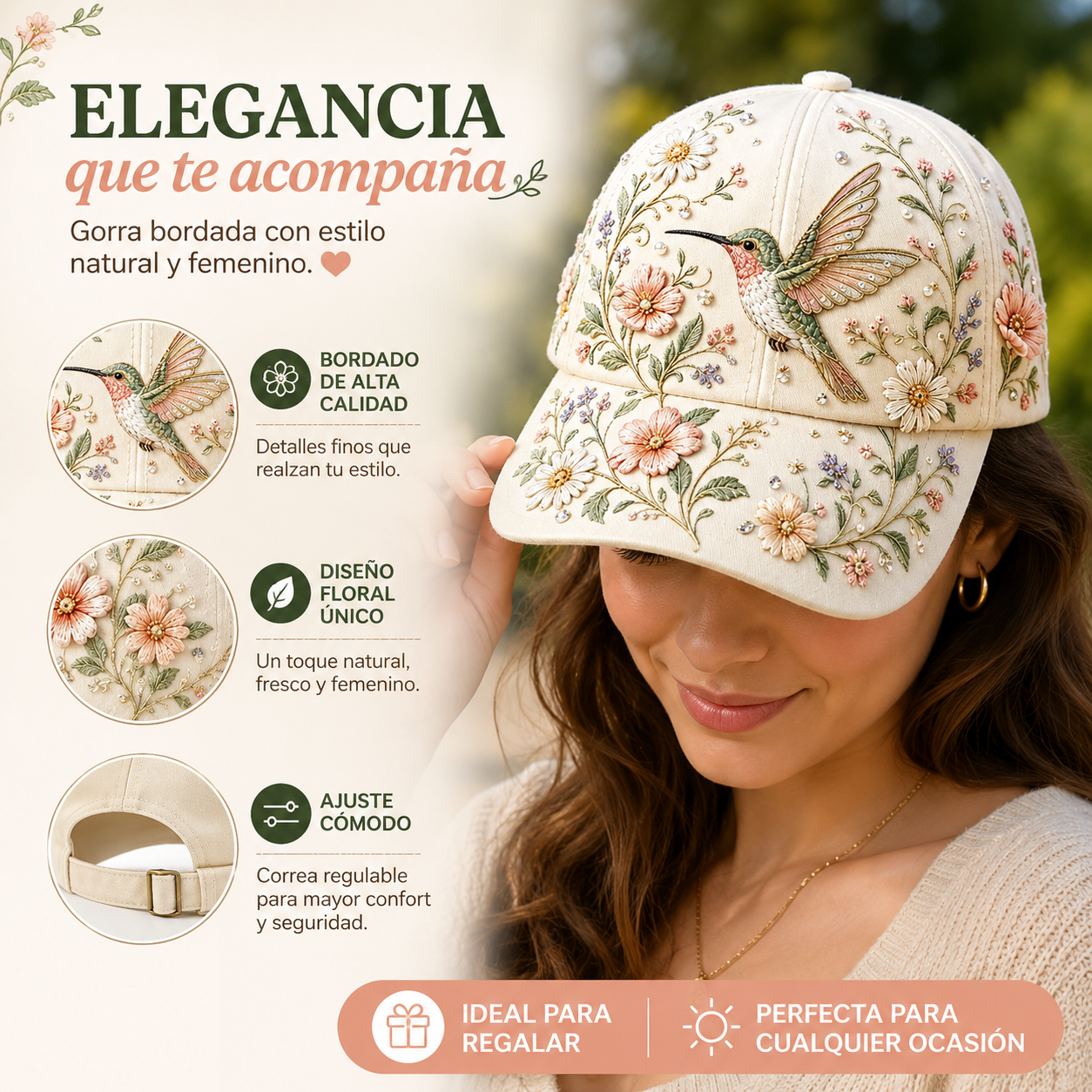 🔥（✨Edición limitada 2026）🌸🌿Gorra de béisbol Garden Dawn