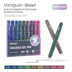 🖊️✨ Set de 9 Bolígrafos de Gel Borrables | Colores Surtidos para Dibujo, Notas y Scrapbooking 🎨