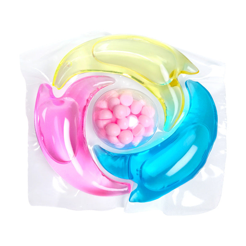 👚【60 cápsulas】✨Las perlas de detergente perfumadas 4 en 1 con cilindro súper grande eliminan la suciedad y dejan un aroma, eliminan suavemente los ácaros y las bacterias