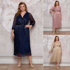 【S-5XL】Vestido degradado brillante ｜Ligero y aireado ｜Elegante y rejuvenecedor