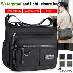 🔥🎒Bolso casual para hombre de gran capacidad, ligero e impermeable