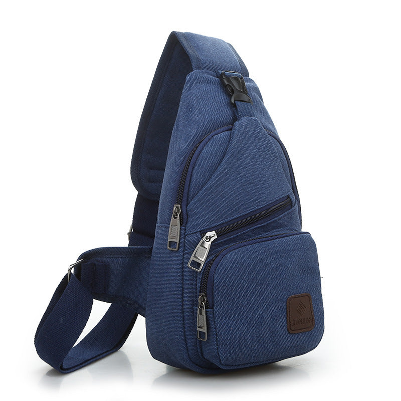 Bolso Bandolera Hombre Impermeable, Mochila Pecho Multifuncional con Múltiples Compartimentos para Viaje y Uso Diario