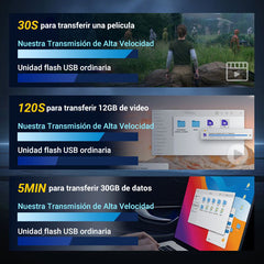 🔥【16 TB】SSD Externo Portátil de Alta Velocidad | Plug and Play, Compatible con Móvil y Computadora (Windows/Mac)