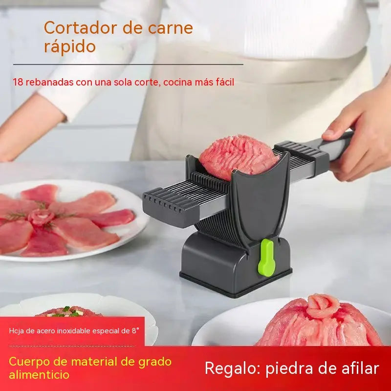 Cortadora de carne fresca, cortadora de carne de acero inoxidable, herramienta para cortar carne rápidamente