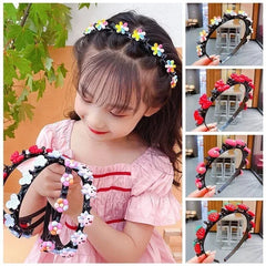 🔥【Compra 3 y llévate 2 gratis, 5 artículos por solo 25 euros】Diademas, pinzas para el pelo y diademas trenzadas para niñas