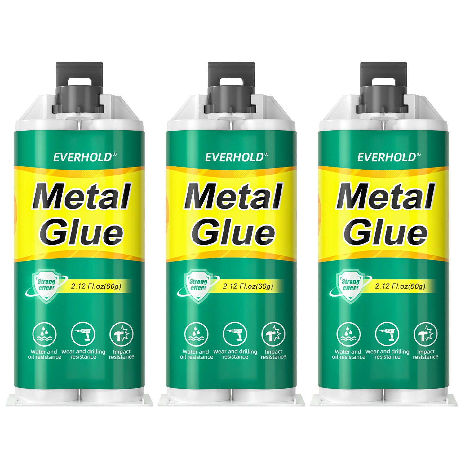 【Juego de 3 piezas】🔥¡50% de descuento por tiempo limitado! 🛠️Pegamento reparador de metal AB de alta resistencia