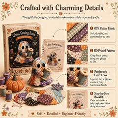 🔥Último día con 50% de descuento - 👻Set de patchwork DIY Little Ghost