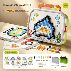 🎨Rompecabezas creativo de piezas en 3D con forma de seta