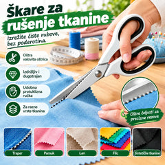 ✂️ Višenamjenske cik-cak škare – za tkaninu, papir i kreativne radove 🧵
