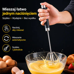🥚 Kup 1 + 1 GRATIS! Stalowa trzepaczka półautomatyczna – szybkie mieszanie, mniej wysiłku, bez baterii ✨