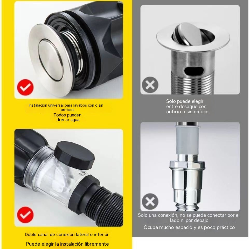 📢📢 ¡50% de descuento! ⏰🔥（2 piezas）🛠️ Manguera de desagüe telescópica e inodora 🚿💨🧰