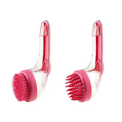 🥳Compra 1 y llévate 1 gratis🛁🐾 Cepillo de baño todo en uno: dispensador de champú incorporado, cerdas de doble cara. Limpieza suave y fácil. ¡Un baño relajante para ti y tu mascota! 💧✨