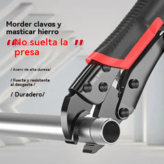 Alicates de fuerza ajustable, abrazaderas multifuncionales, alicates de presión de grado industrial.