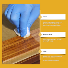 Spray abrillantador para madera con cera de abejas 120ML (incluye esponja + toalla), para el cuidado de muebles, prevención de grietas y protección del color.