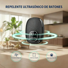 🐭 Repelente Ultrasónico de Roedores e Insectos | Alta Potencia y Frecuencia Variable | Ahuyenta Ratones, Mosquitos y Cucarachas 🔊