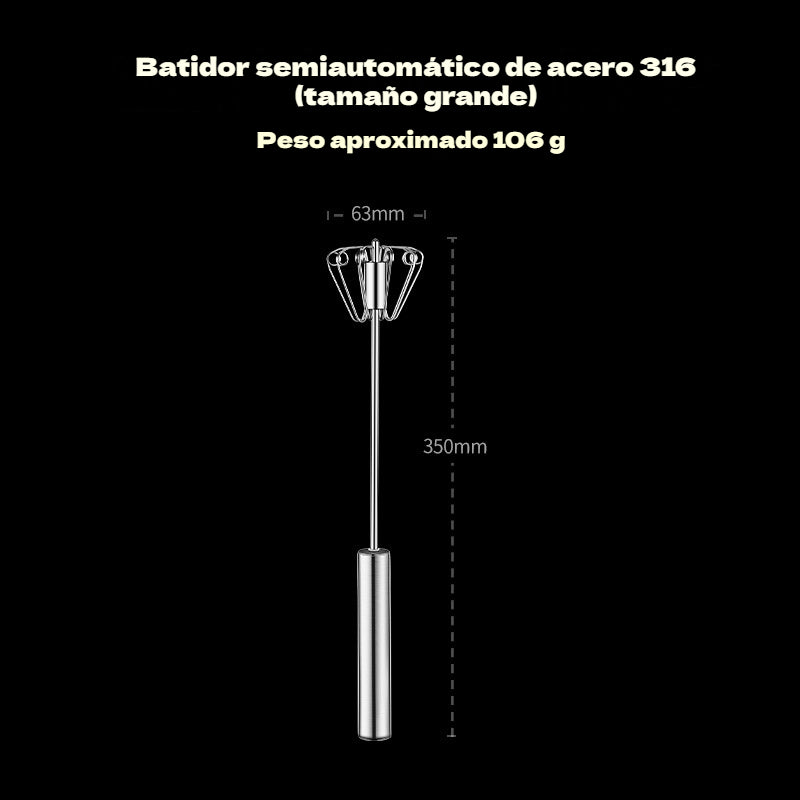 🎁Compra 1 y llévate 1 gratis🎁Batidoras de huevos semiautomáticas y manuales de acero inoxidable