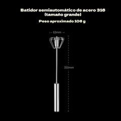 🎁Compra 1 y llévate 1 gratis🎁Batidoras de huevos semiautomáticas y manuales de acero inoxidable