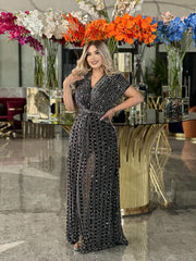 🔥🔥【S-5XL】🥰 Vestido de moda nuevo de otoño e invierno 2025 con estampado grande