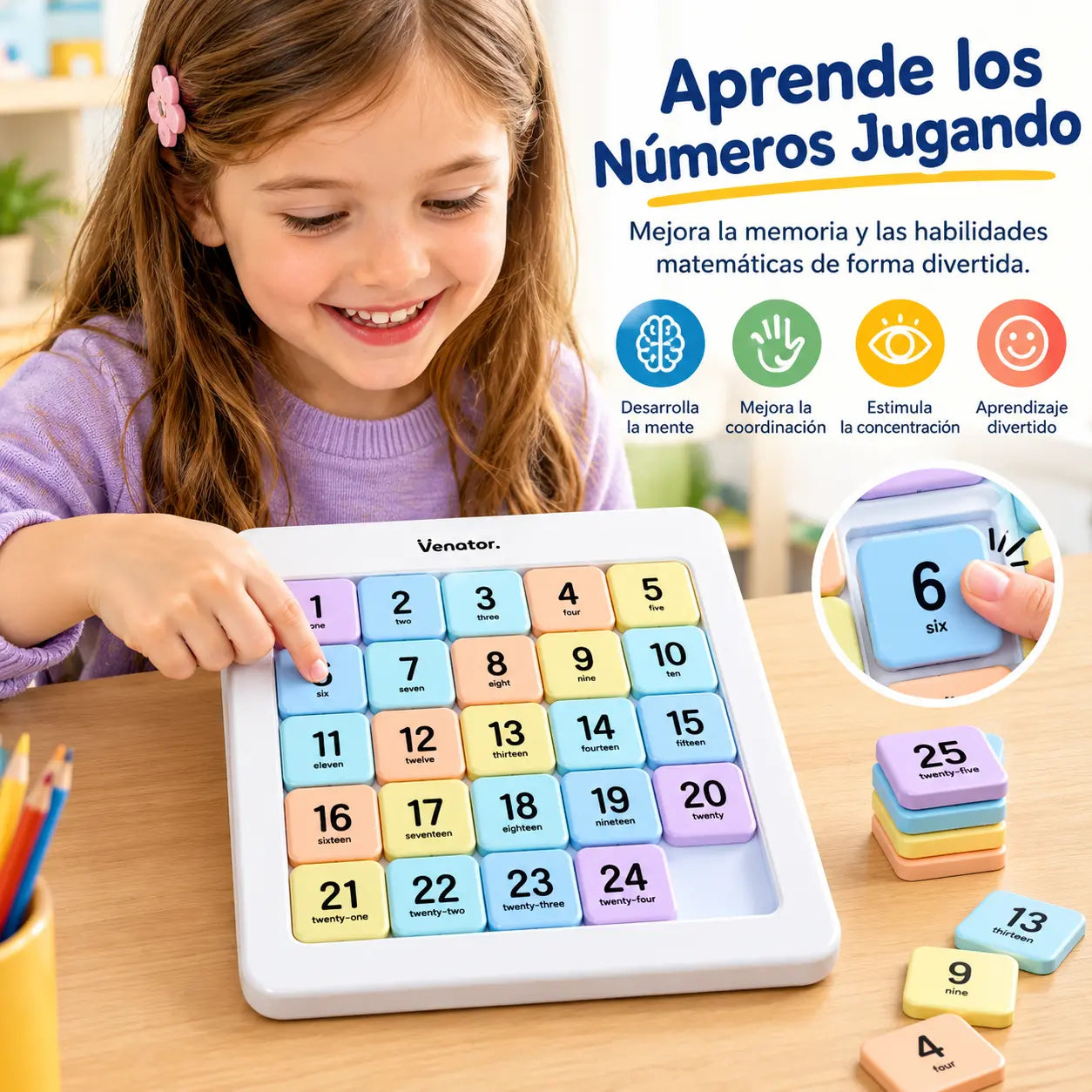 🔥Último día con 50% de descuento🔥 Rompecabezas magnético de números, rompecabezas de entrenamiento cerebral para niños🧩🧠✨️