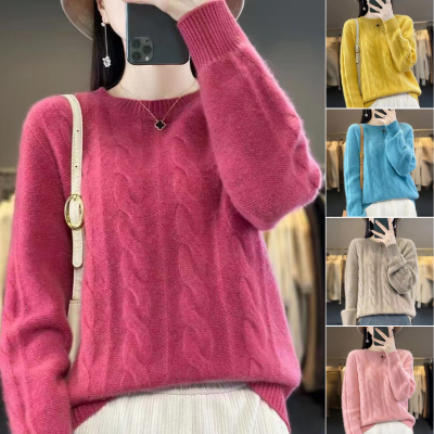 【S-3XL】 🤩Nuevo suéter de punto suave con cuello redondo y cuello redondo de invierno