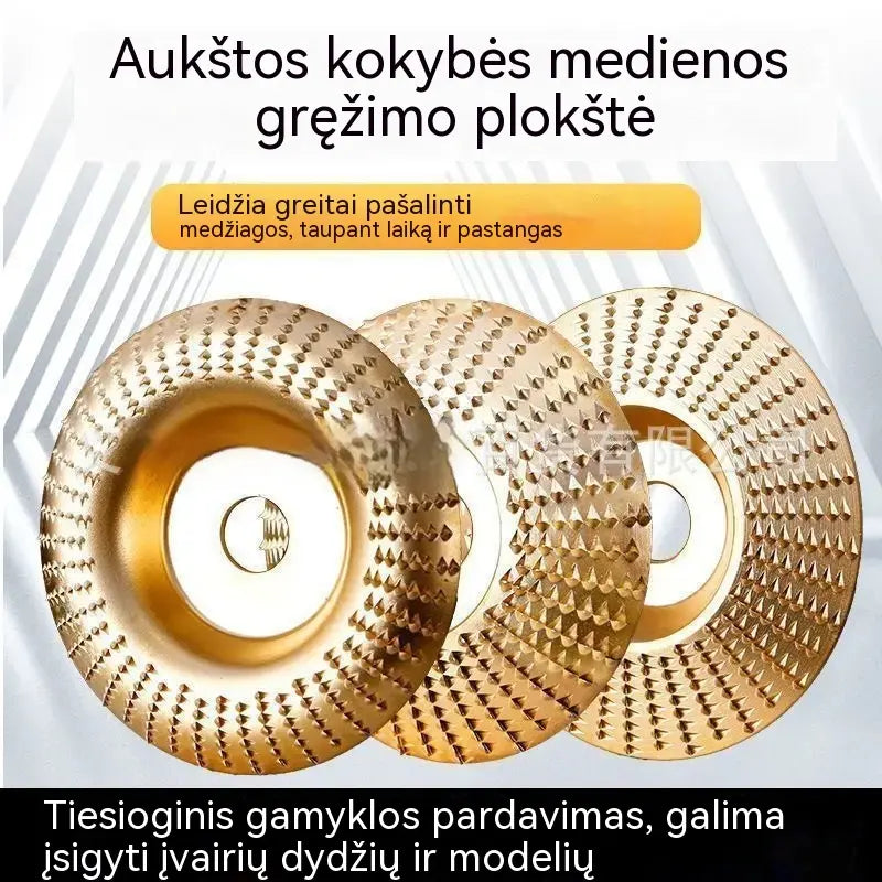 ⚙️🧰【3 dalių rinkinys】Daugiafunkcis formavimo diskas kampiniams šlifuokliams (medienai)